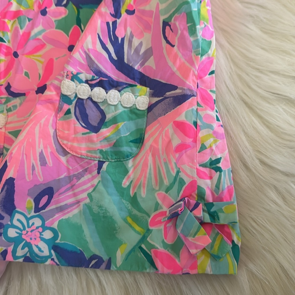 Lilly Pulitzer Infant Cotton Shift Dress & Bloomers Floral Multicolor 12-18 MO - Picture 5 of 11